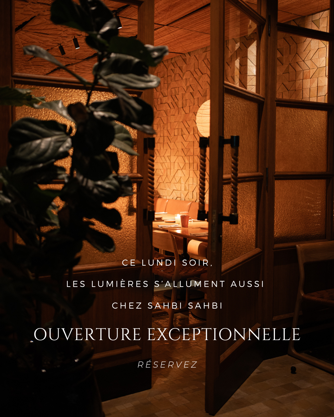 Ouverture exceptionnelle